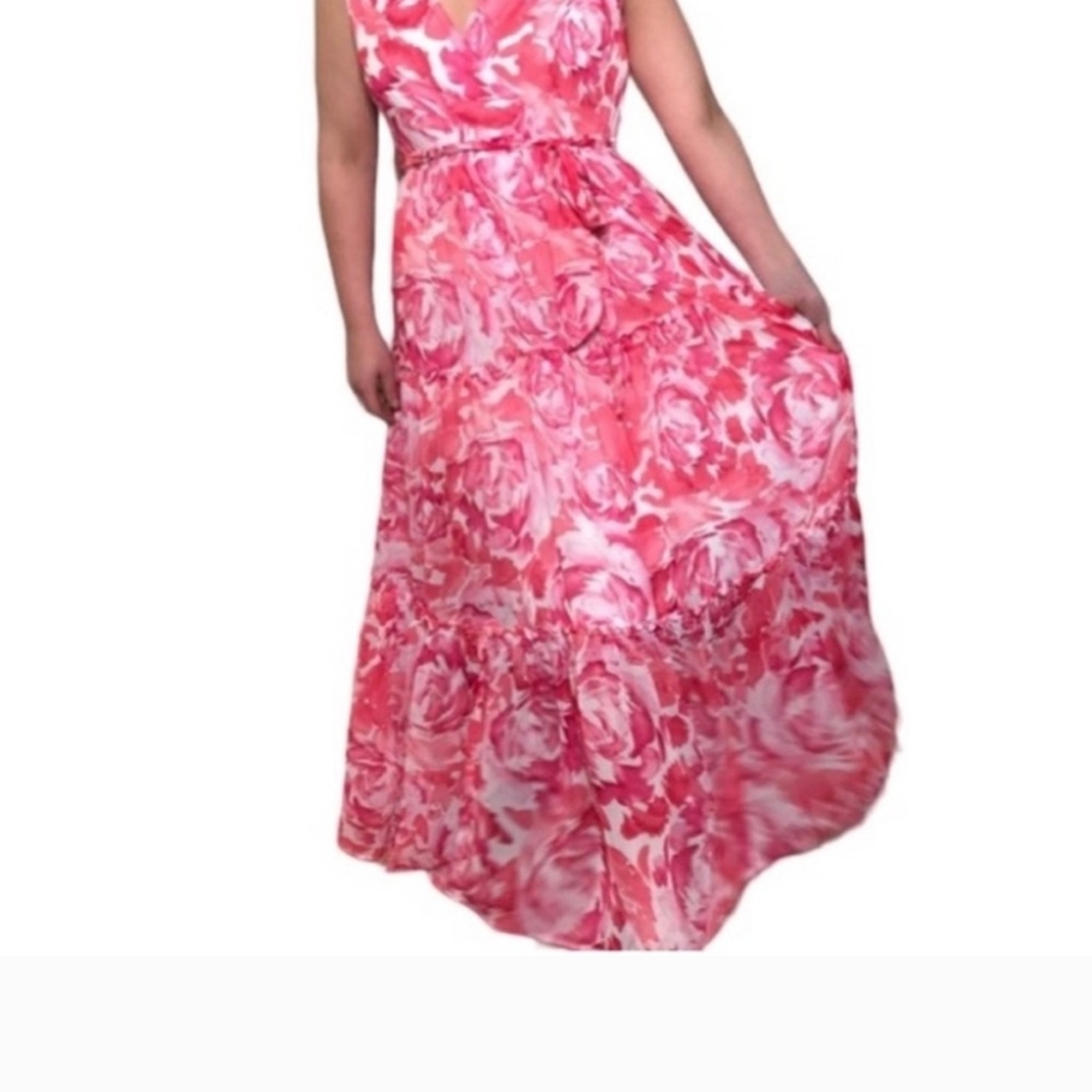 Calvin Klein Pink Floral Maxi Dress